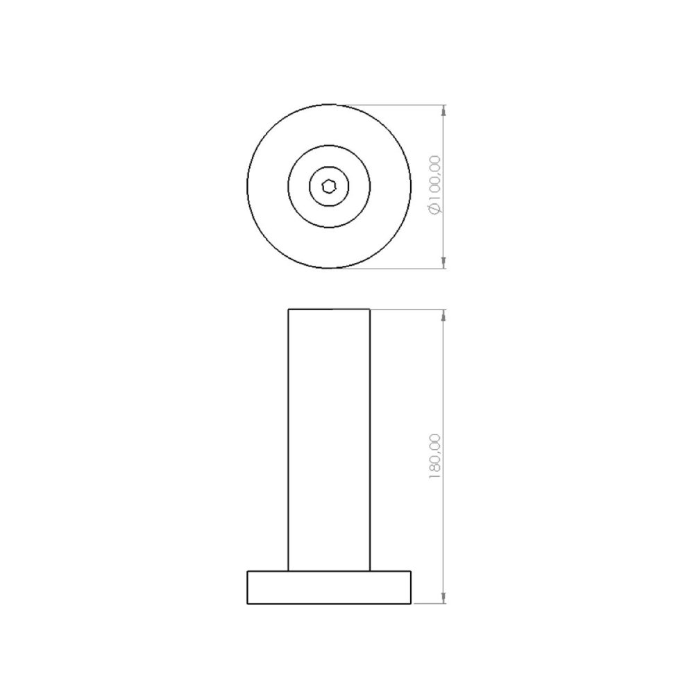 TUBA Ø95X180 MM