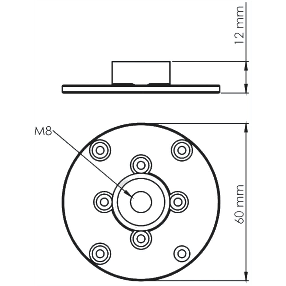 YUVARLAK AYAK BAĞLANTI Ø65X12 MM